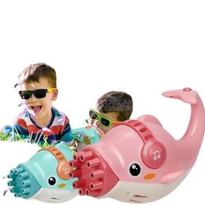 Kit 1 Golfinho Bolha Sabão Criança Infantil+ 3 Pilha Azul 7