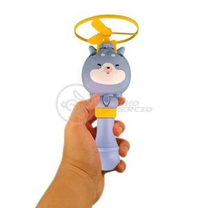 Brinquedo Máquina Bolhas Bubble Desenhos Gato Chines Azul 8