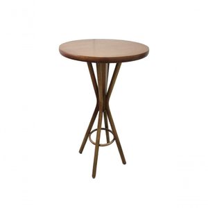 Mesa Bistrô Eva Diam 70 Cm Castanho Mogno