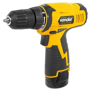 Kit Ferramentas Espresso Móveis Com Parafusadeira/furadeira 108v Bivolt E Broca De Aço Rápido 80mm 392044 Amarelo