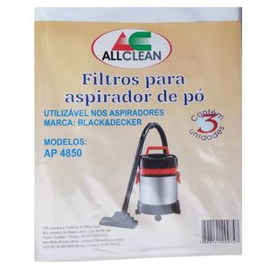 Filtro Descartável Para Aspirador De Pó Black Decker Ap4850