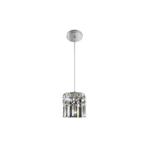 Pendente Redondo Cristal 11,5x11,5x12cm 1 Luz G9 Paris Bronzearte