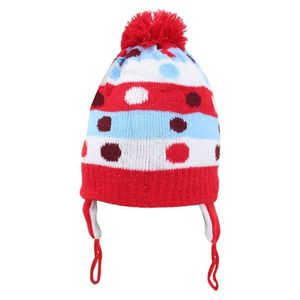 Touca Gorro Infantil Vermelho Bolinhas Coloridas Tamanho único