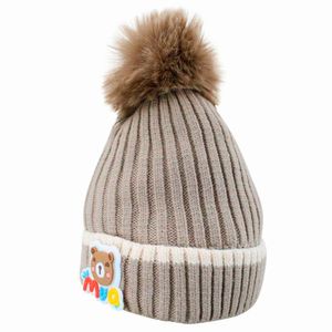 Touca Gorro Infantil Cinza Ursinho Tamanho único