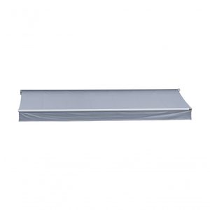 Toldo Articulado Flex - Pvc - 3,00M Cinza Projeção 1,50