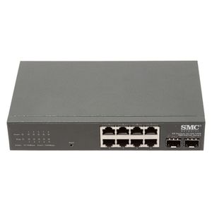 Switch Smc 8 Portas 10/100/1000 Smcgs10c Preto