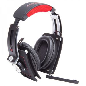 Fone Headset E10m Gaming Ear-cup Ht-ltm Preto E Vermelho