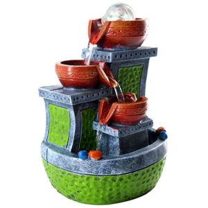Fonte De água Decorativa Resina Cascata 3 Quedas 5268 Bivolt