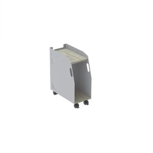 Porta Cpu Alto 590x233x479mm P25 Nogueira Casablanca/cinza
