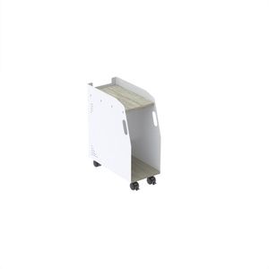 Porta Cpu Alto 590x233x479mm P25 Nogueira Casablanca/branco