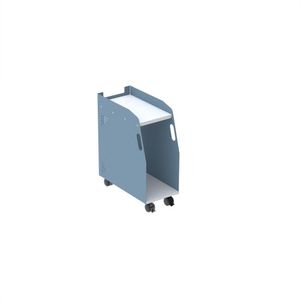 Porta Cpu Alto 590x233x479mm P25 Branco/azul Delrei