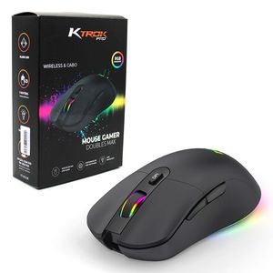 Mouse Gamer Ktrok Doubles Max, Usb E Wireless, 10.000 Dpi, Rgb Backlight - Kt-ms100