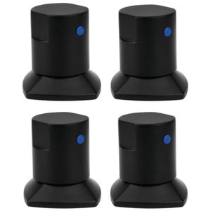 04 Und Acabamento De Registro Preto Encaixe Padrão