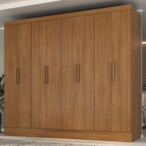 Guarda-roupa Casal 8 Portas 4 Gavetas Jatobá Yescasa Cinamomo