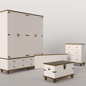 Quarto Completo Retrô Off White-nogueira