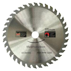 Kit 8 Discos De Serra Circular Com 40 Dentes 4-1-2" 115mm Para Madeira