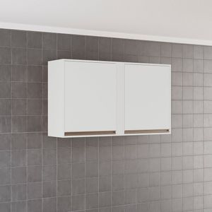 Armário Para Cozinha Aéreo 2 Portas Pérola Branco