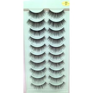 Cartela De Cílios Postiços 5d Com 10 Pares 5d-21