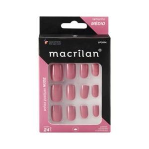 Macrilan Unhas Postiças Tamanho Médio Nude Up305a (24 Unidades)