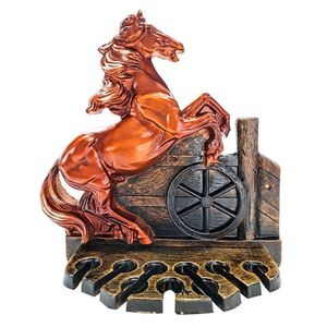 Porta Espeto Cavalo Crioulo Suporte De Parede Churrasco