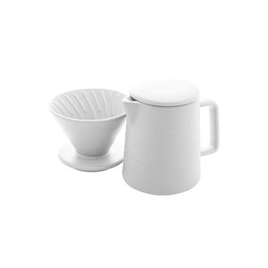 Bule C-suporte P-filtro E Tampa 600 Ml Branco