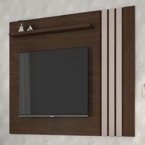 Painel Para Tv Até 70 Polegadas Atraente Jcm Cacau - Off White