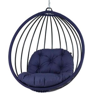 Balanço Suspenso Folha Corda Náutica Sala Azul