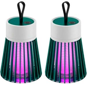 Kit 2 Luminárias Lâmpada Led Repelente Elétrico Ultravioleta