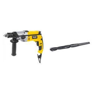 Kit Ferramentas Espresso Móveis Furadeira Impacto 1/2 Polegadas 220v e Broca De Aço 230mm 388819 Amarelo