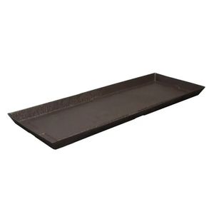 Prato Para Vaso De Plantas De Planta Retangular Slim 84 Café