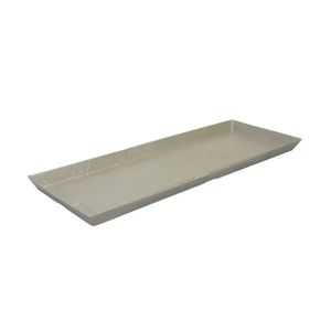 Prato Para Vaso De Plantas De Planta Retangular Slim 65 Cimento