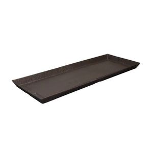 Prato Para Vasos De Planta Retangular Slim 41 Café