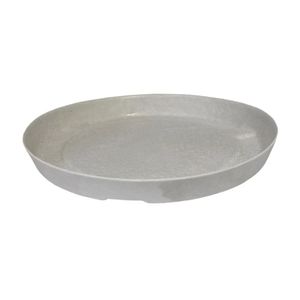 Prato Para Vasos De Planta Redondo Slim 28 Off-white