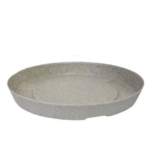 Prato Para Vasos De Planta Redondo Slim 36 Cimento