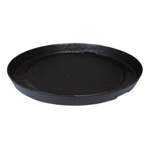 Prato Para Vasos De Planta Para Vasos De Planta Redondo Slim 24 Chumbo