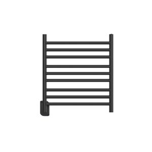 Toalheiro Elétrico Essencial Clean 127v Aquece - 09 Barras Redondas Preto Fosco