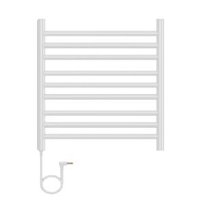 Toalheiro Elétrico Essencial 220v Aquece - 09 Barras Redondas Branco