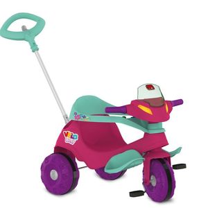 Triciclo Bandeirante Velobaby Passeio Rosa