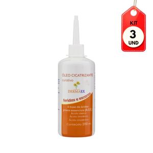 Kit C-03 Dermaex óleo De Girassol Cicatrizante 200ml