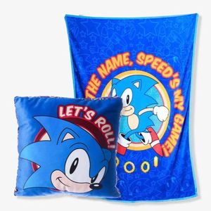 Kit Almofada Com Manta Sonic - Disney
