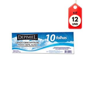 Kit C-12 Depimiel Tnt Lenços Descartáveis Para Depilação C-10