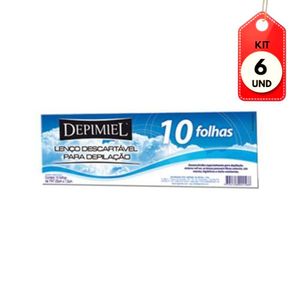 Kit C-06 Depimiel Tnt Lenços Descartáveis Para Depilação C-10