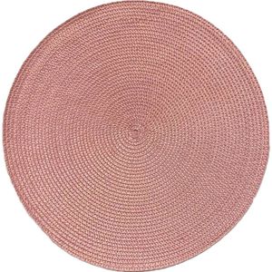 Kit 8 Americano Requinte Liso Para Mesa Redondo 38cm Rosê