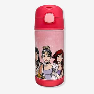 Garrafa Térmica Infantil Click Canudo 300ml Princesas - Disney