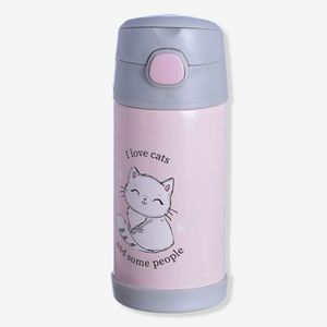 Garrafa Térmica Infantil Click Canudo 300ml I Love Cats