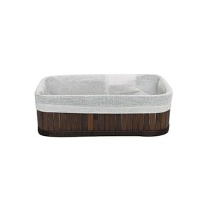 Cesto Organizador Bambu 33x22x12cm 6839 G Marrom Mimo Style