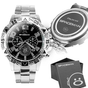 Relogio Masculino Aço Inox Original Prata Grande + Caixa