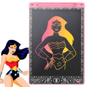 Lousa Mágica Led Lcd Tablet Mulher Maravilha Rosa + Caneta