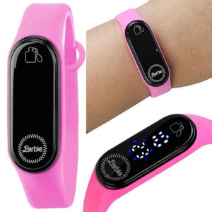 Relogio Prova Dagua Rosa Infantil Digital Barbie Menina Qualidade Premium Pulseira Ajustavel Criança