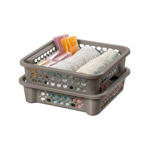 Cesta Empilhável Plástica Moolti Grafite 3,3l - Sanremo